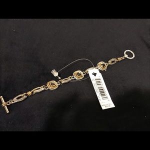 Liz Claiborne gold and silver tone bracelet